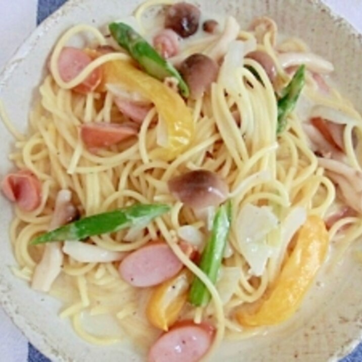 春色クリームパスタ☆